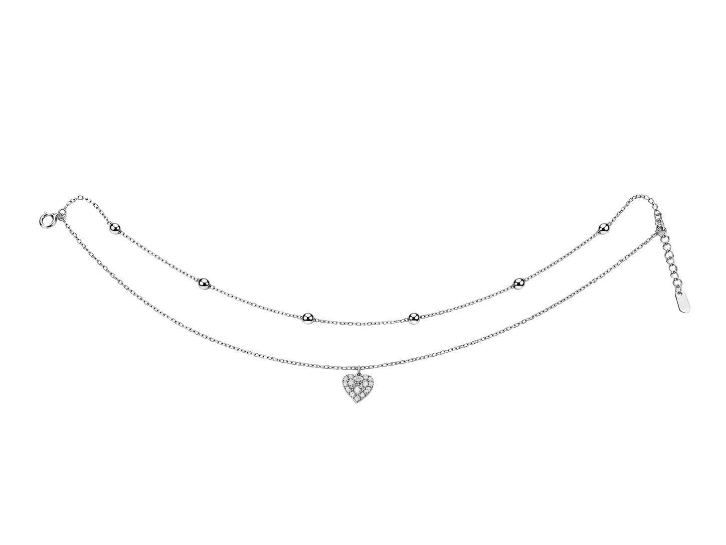 Luxe Heart Anklet