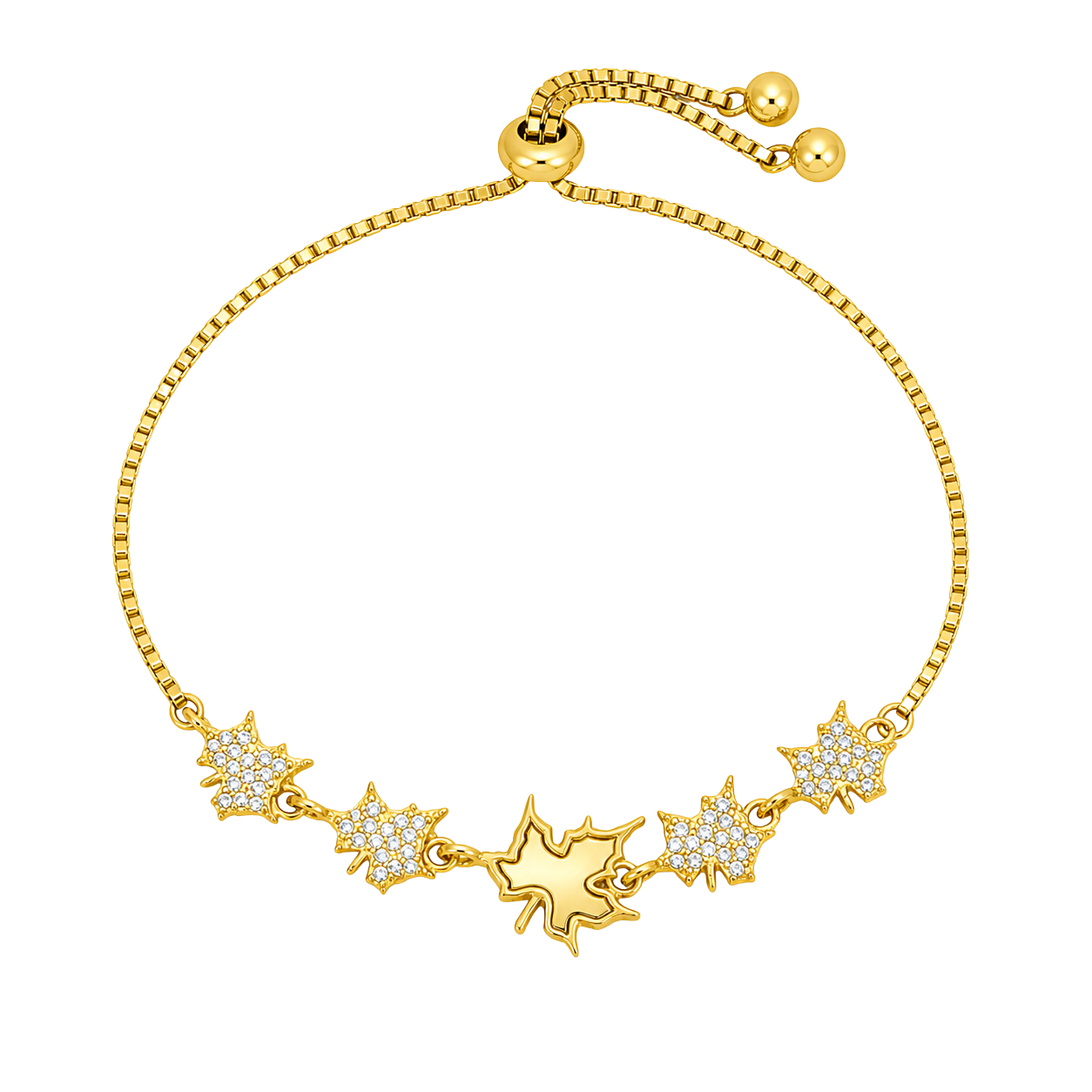 Aurora Maple Leaf Chain Bracelet