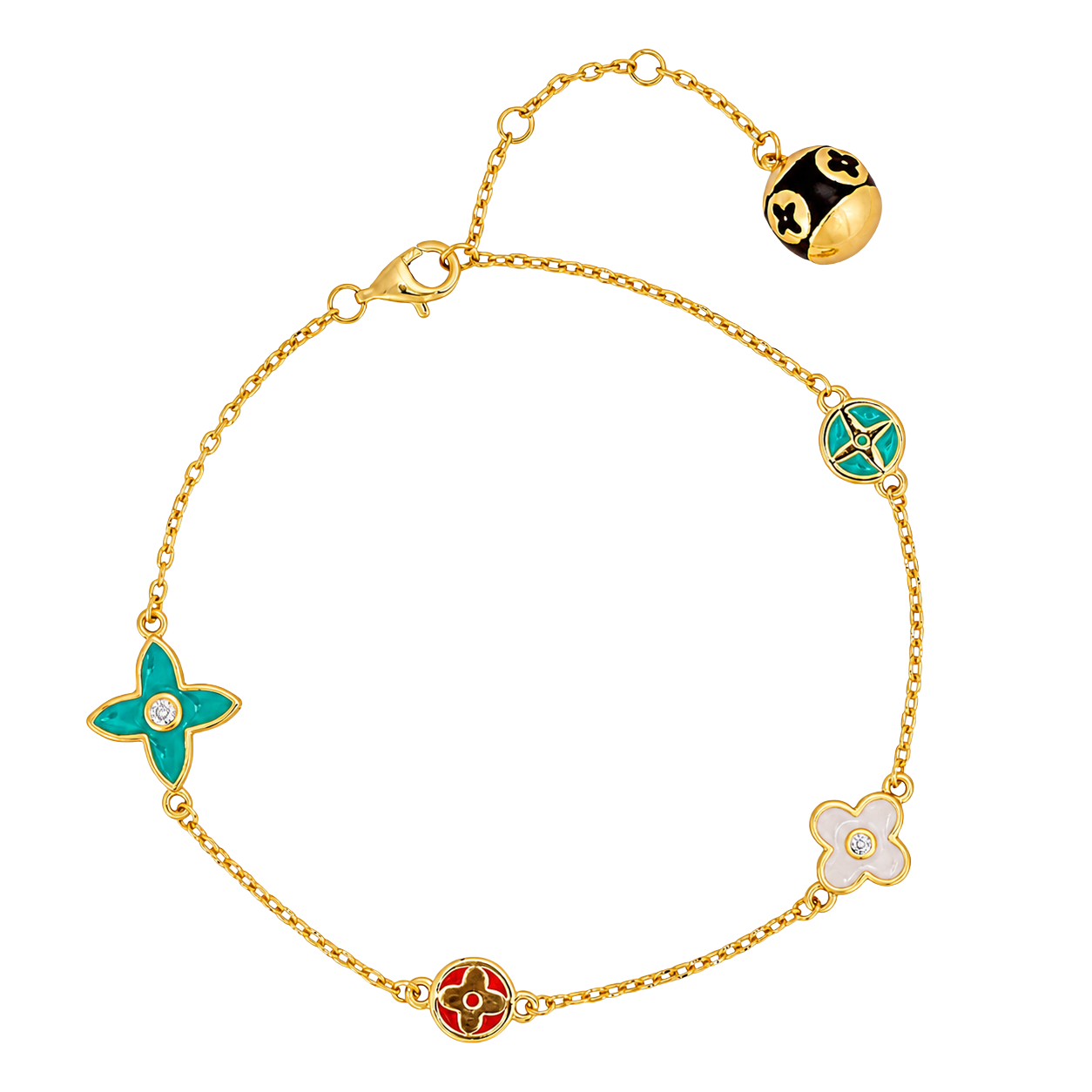 Boho Shape Gold Chain Bracelet