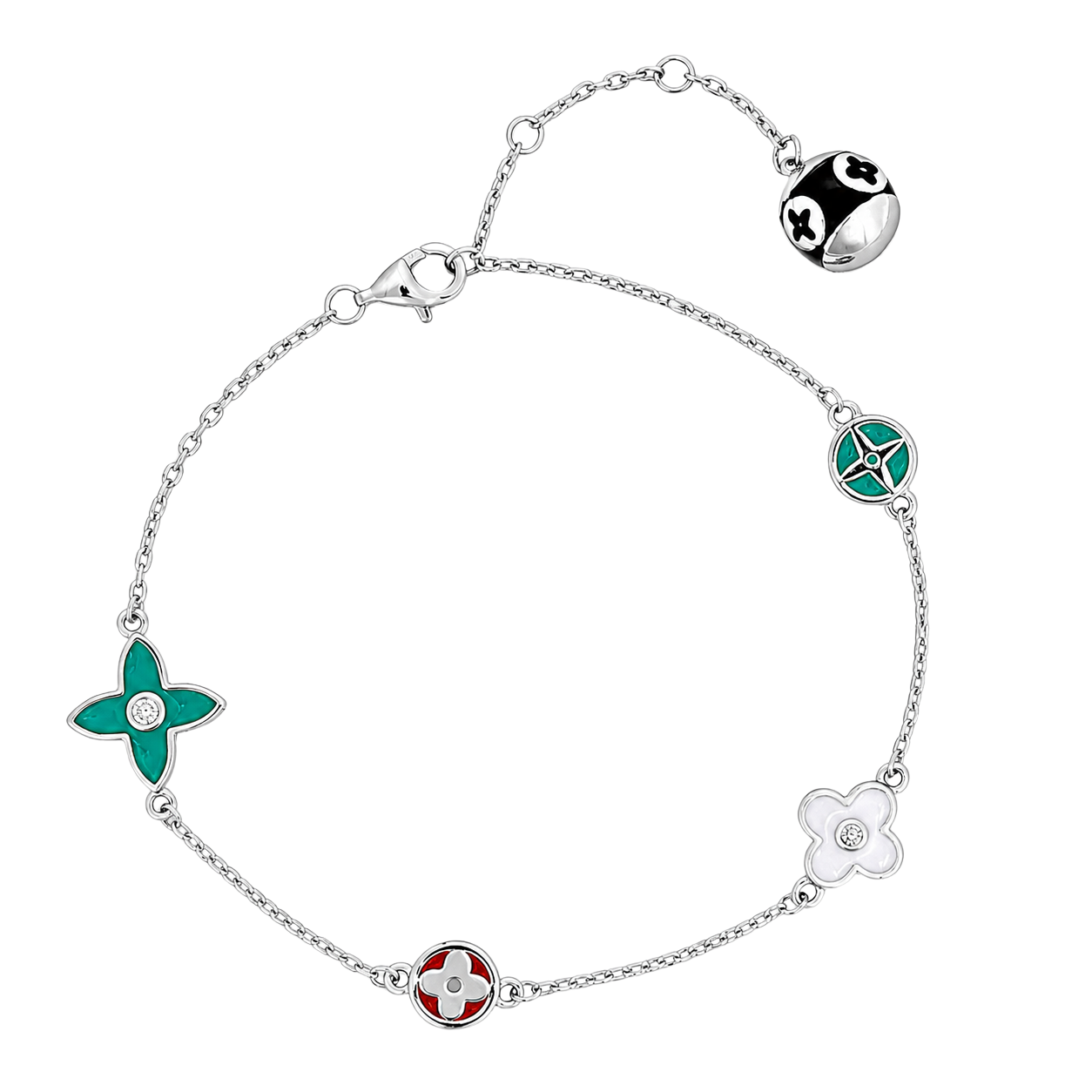 Boho Shape Silver Chain Bracelet