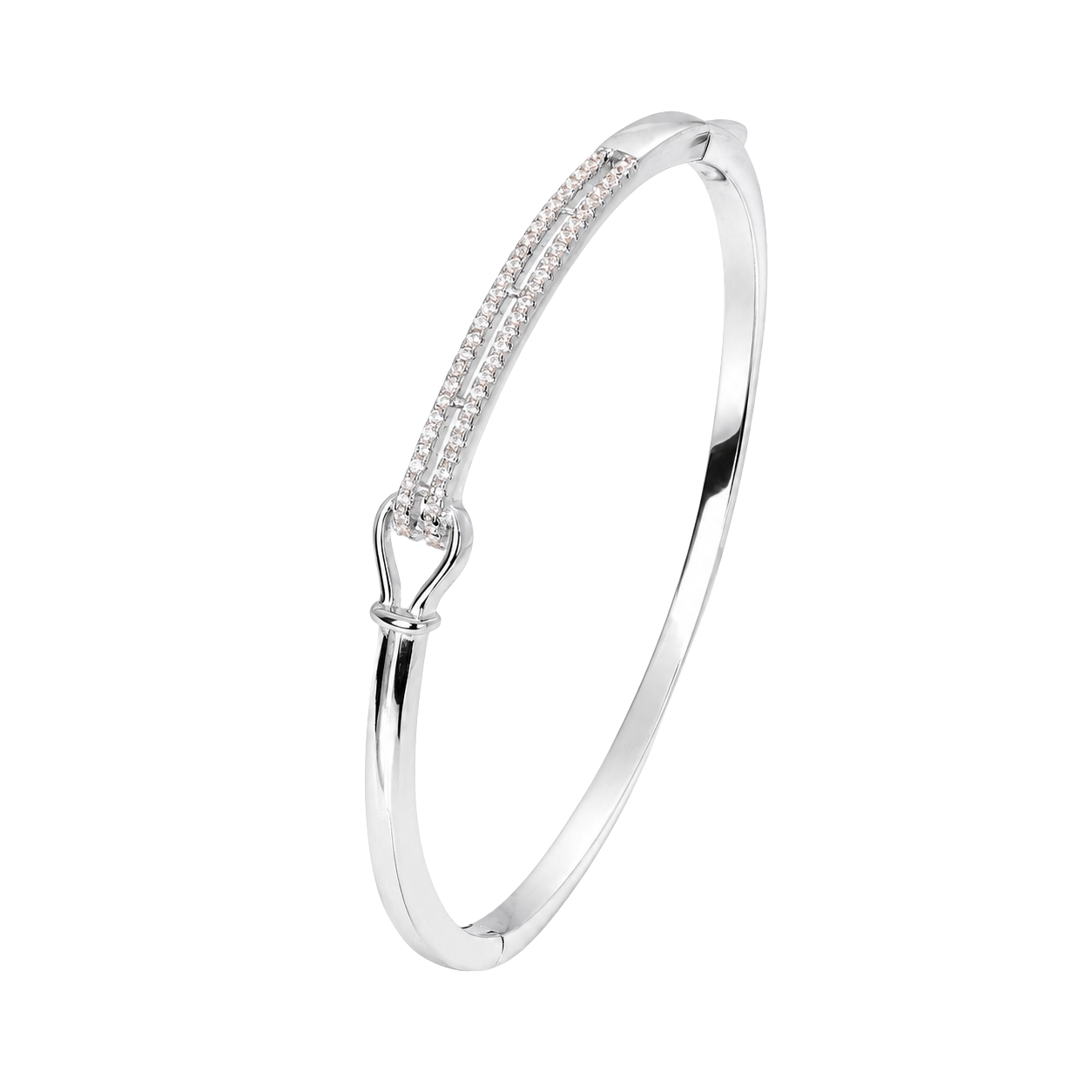 Elegant Knot Link Bangle Bracelet