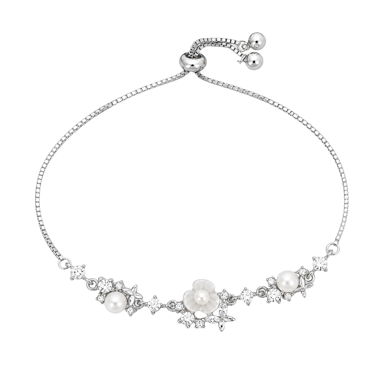 Lustrous Flora Chain Bracelet