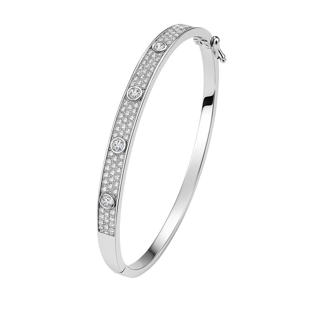 Luxe Screw Dot Bangle Bracelet