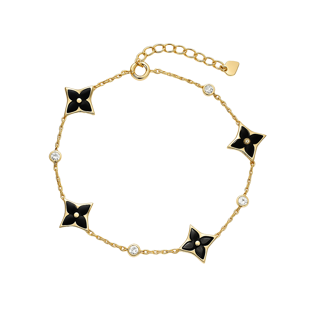 Minimalist Square Motif Chain Bracelet
