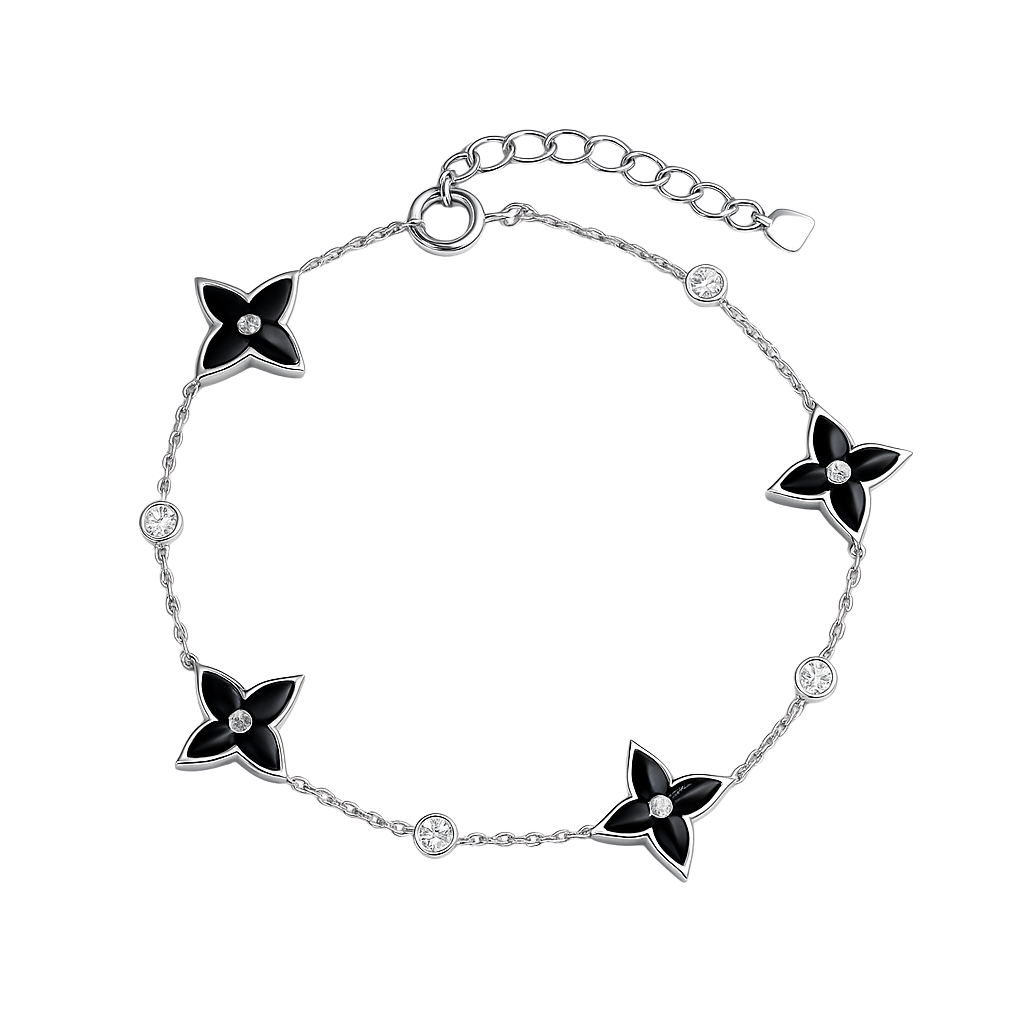 Minimalist Square Motif Chain Bracelet