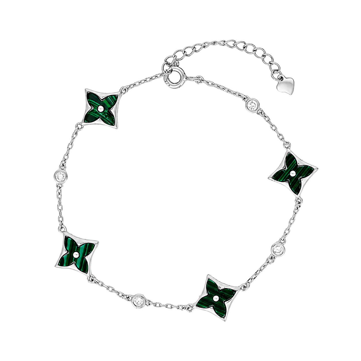 Nova Green Star Chain Bracelet