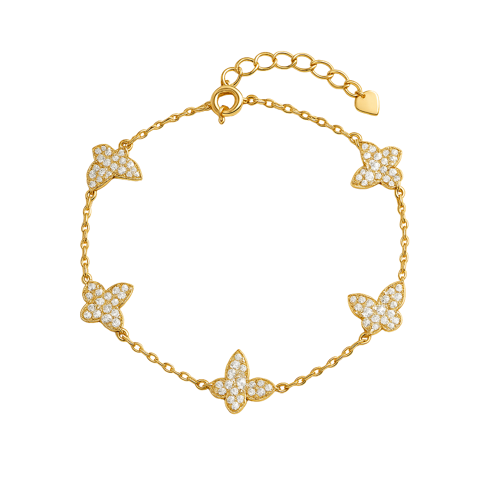 Quirky Butterfly Classic Chain Bracelet
