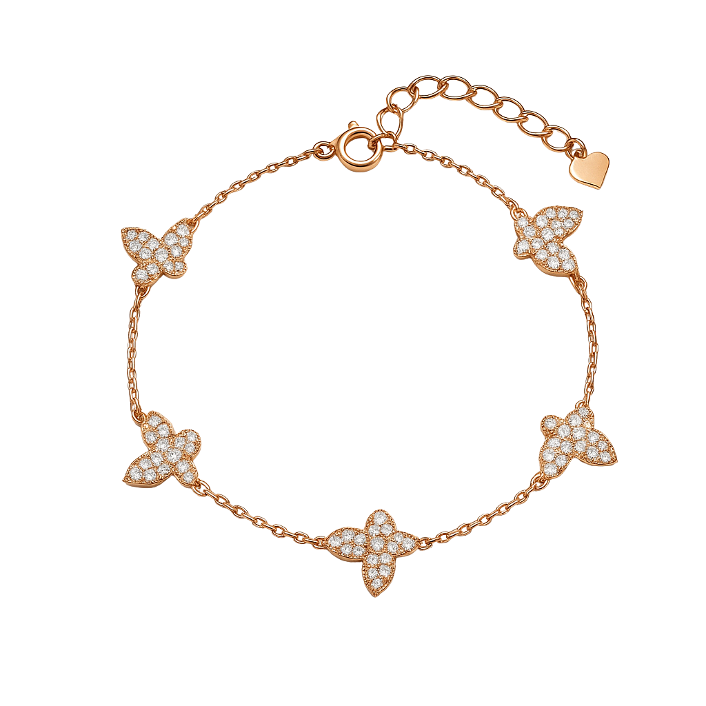 Quirky Butterfly Classic Chain Bracelet