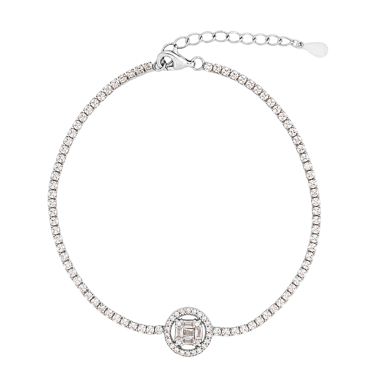 Squaricle Charm Chain Bracelet