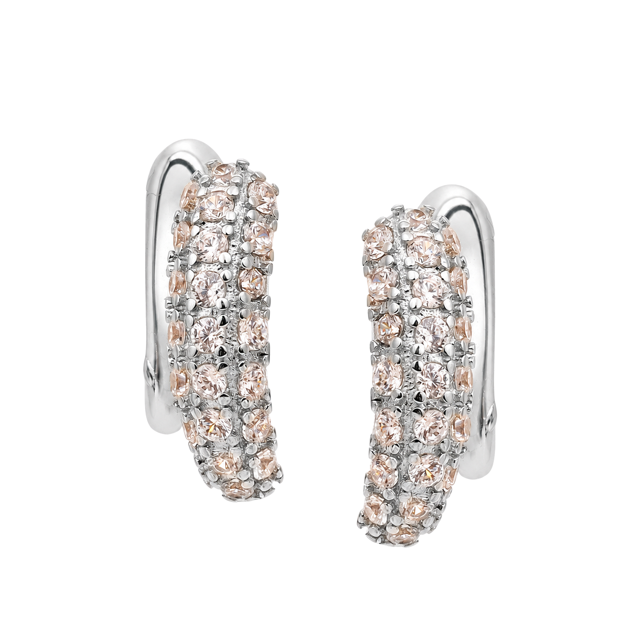 Glitzy Golden Textured Hoop Earrings