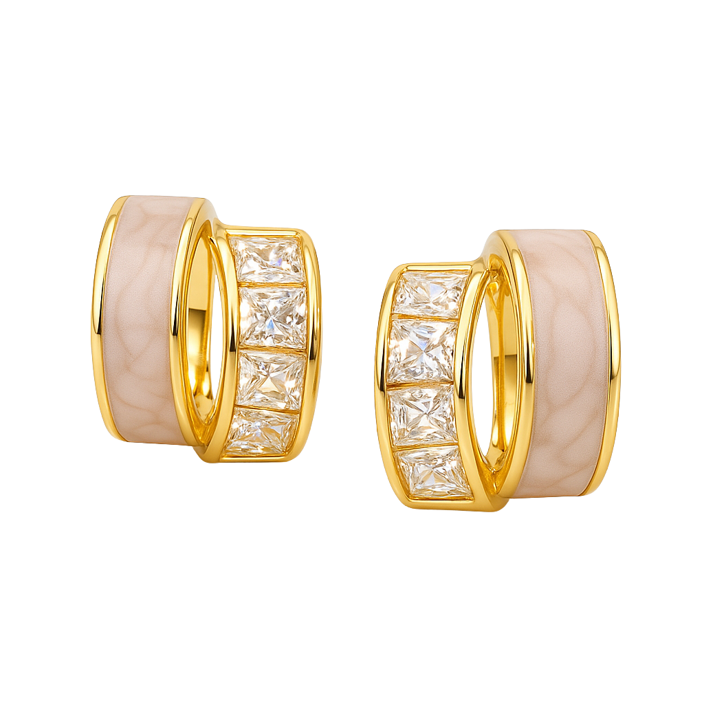 Modern Geometric Hexagon Studs
