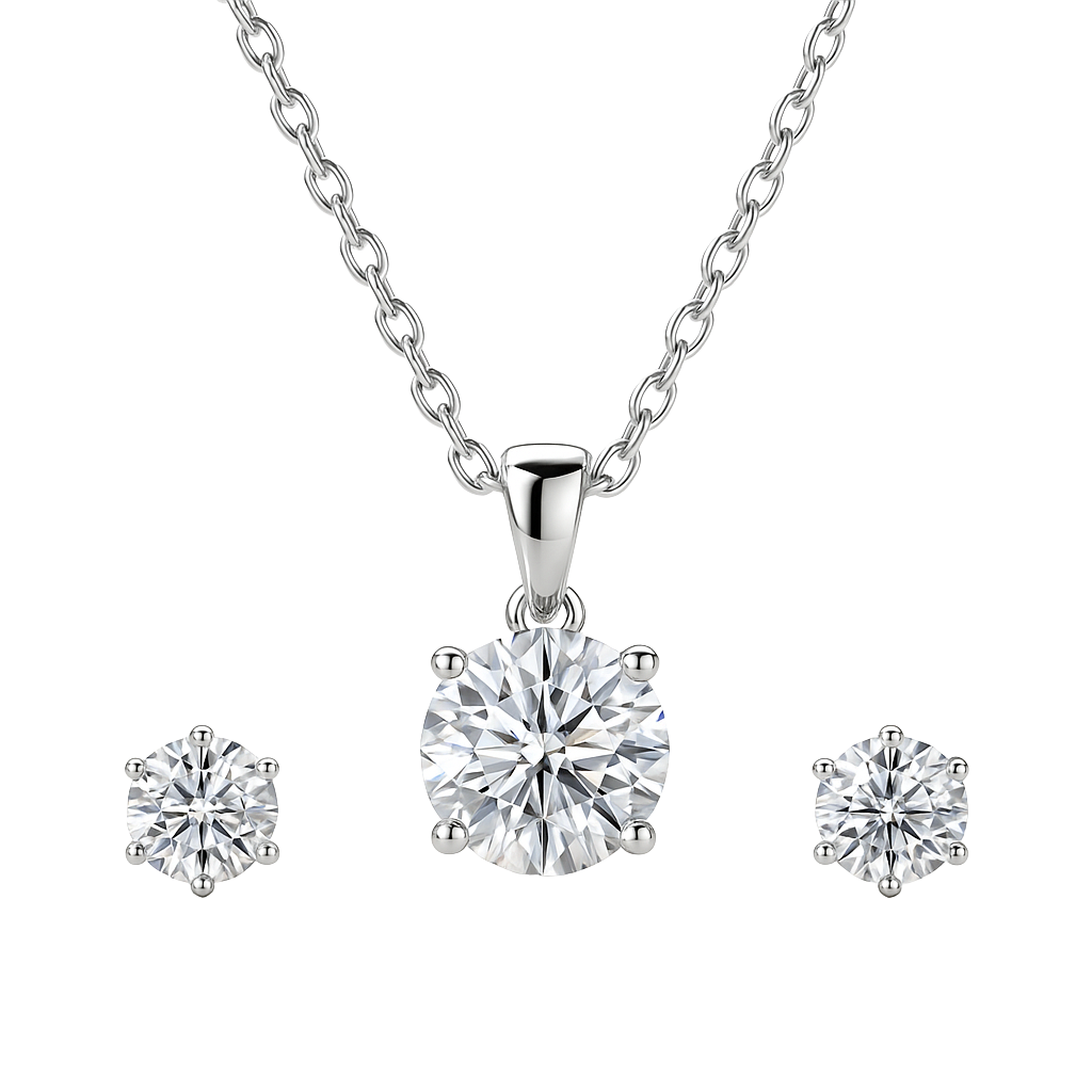 Classic Solitaire Round Crystal Set