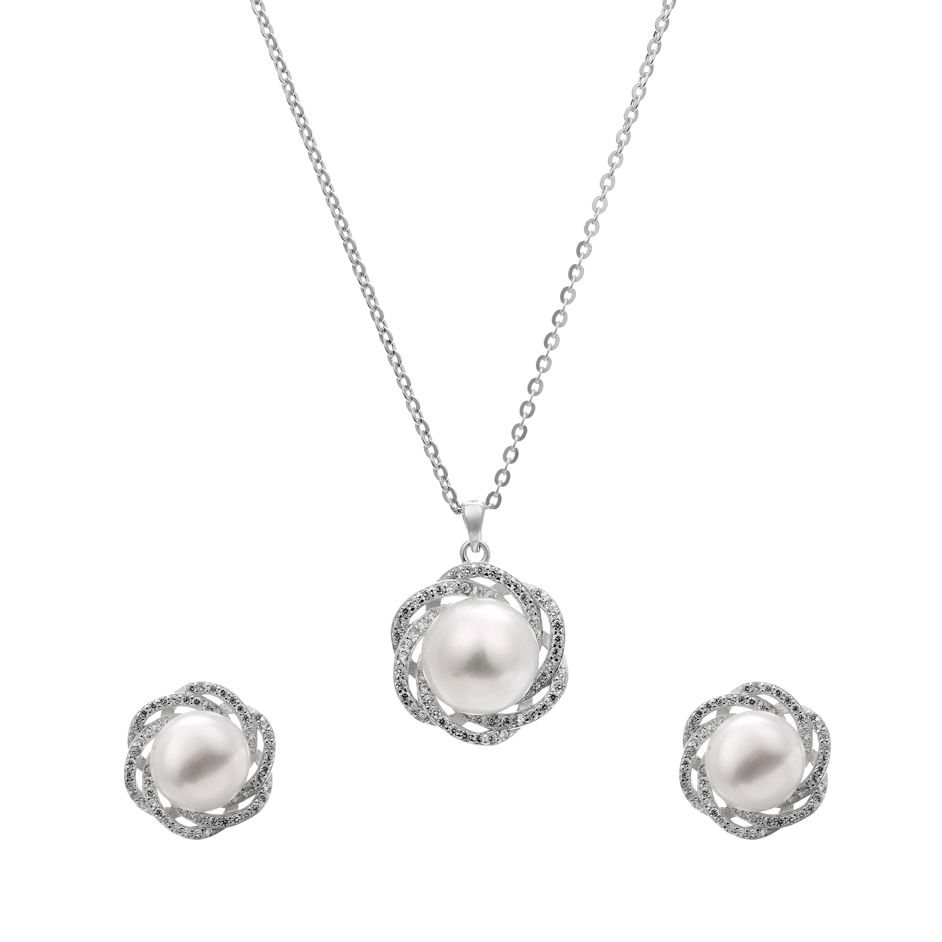 Lucent Circle Trio Pendant Set