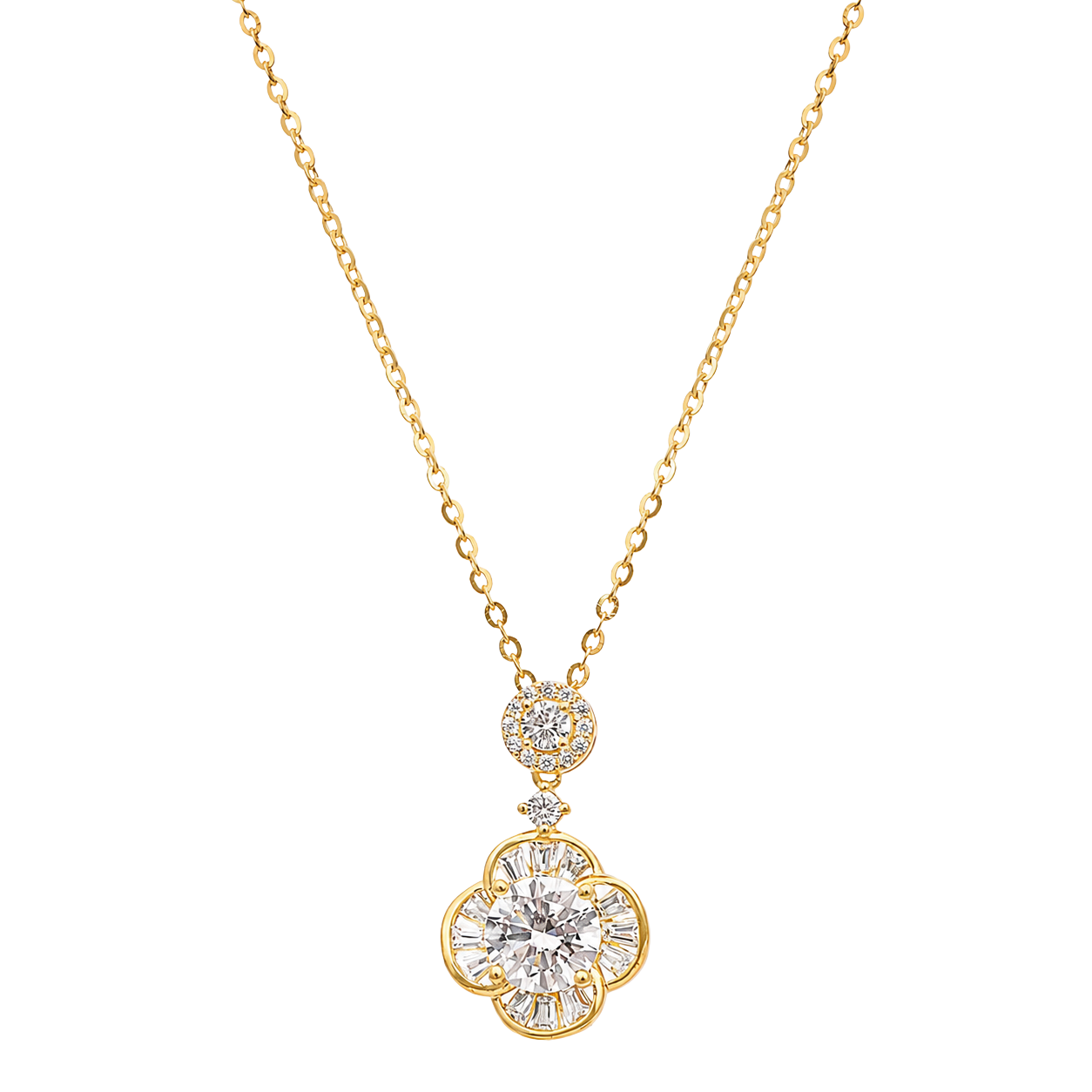 Aura Crystal Petal Pendant
