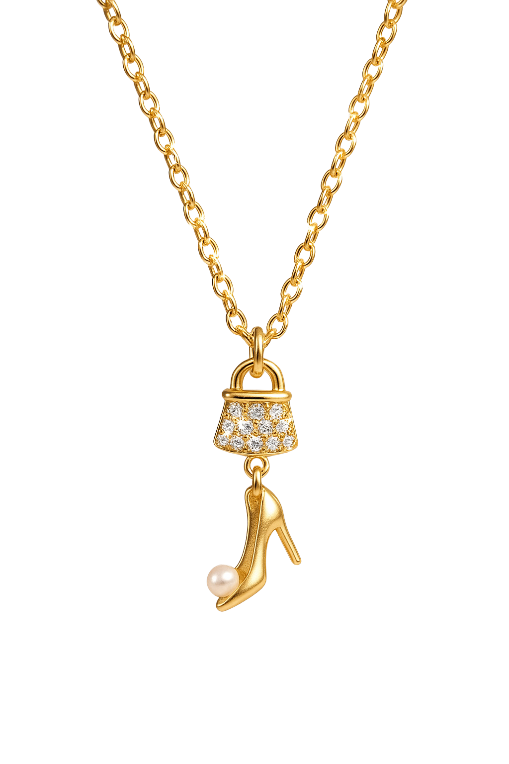 Aura Glamour Bag & Heel Chain Pendant