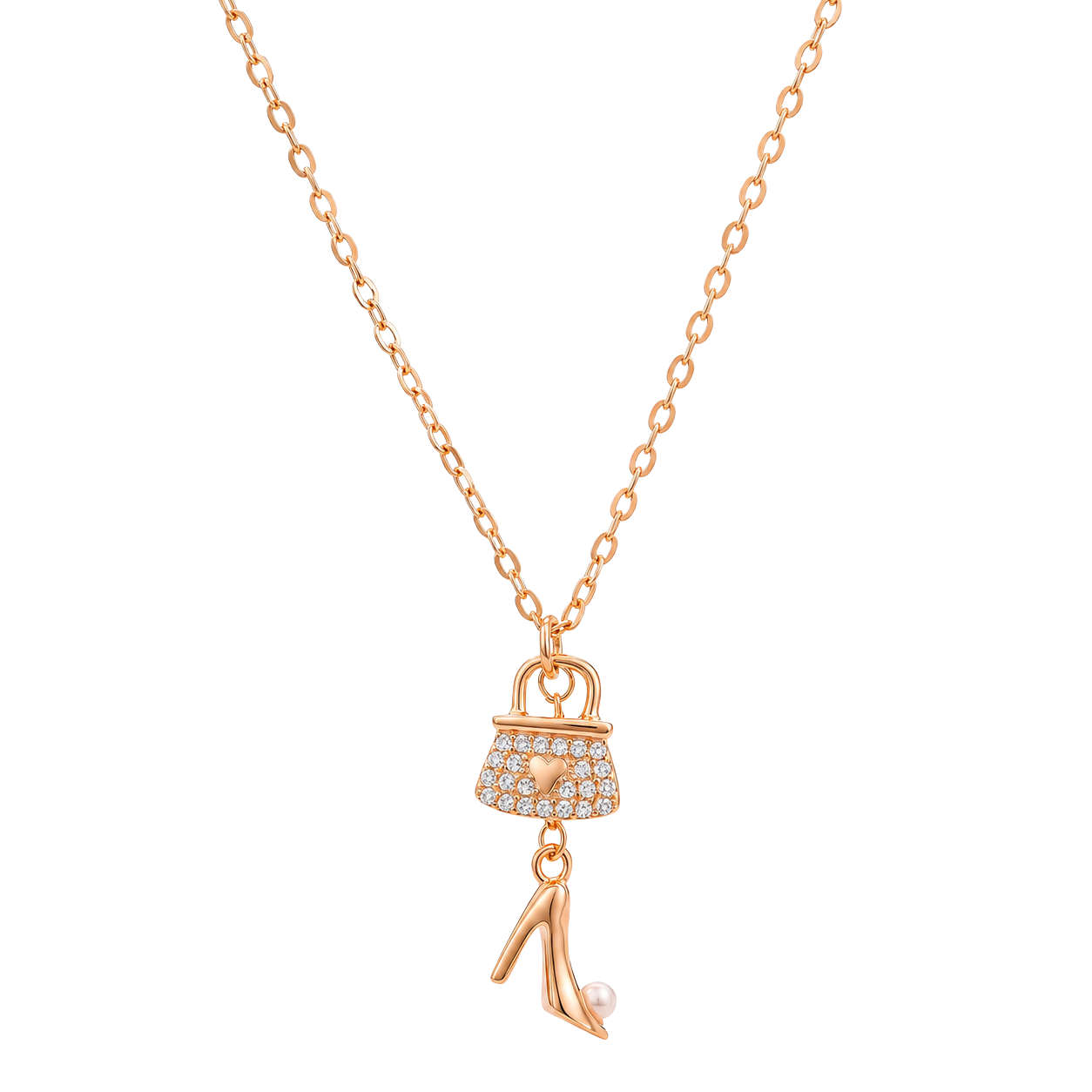 Aura Glamour Bag & Heel Chain Pendant