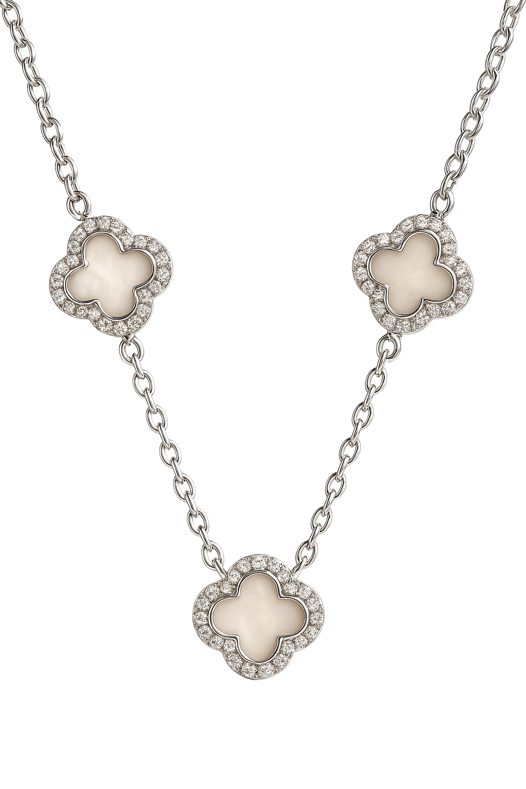 Lucky Triple Clover Chain Pendant