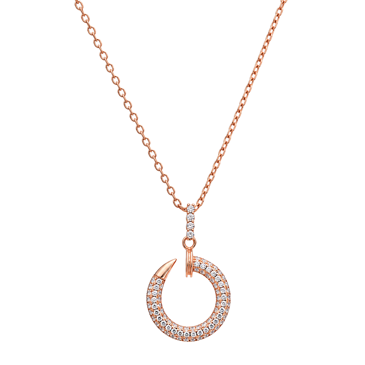 The Iconic Curved Nail Chain Pendant