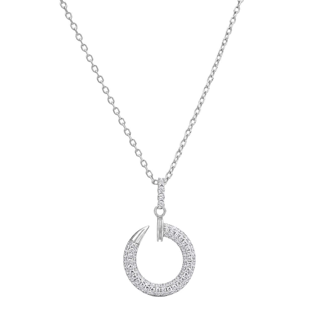 The Iconic Curved Nail Chain Pendant