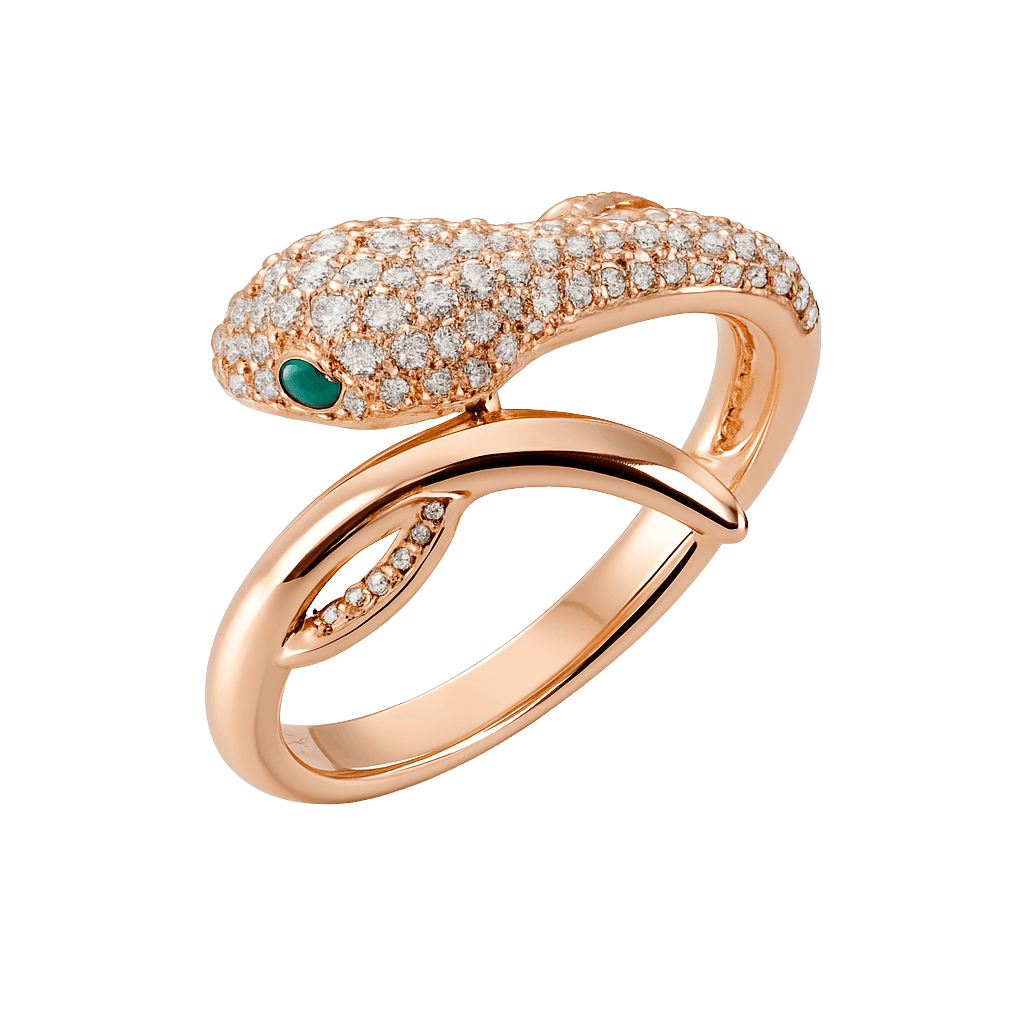 Snake Curvy Statement Ring