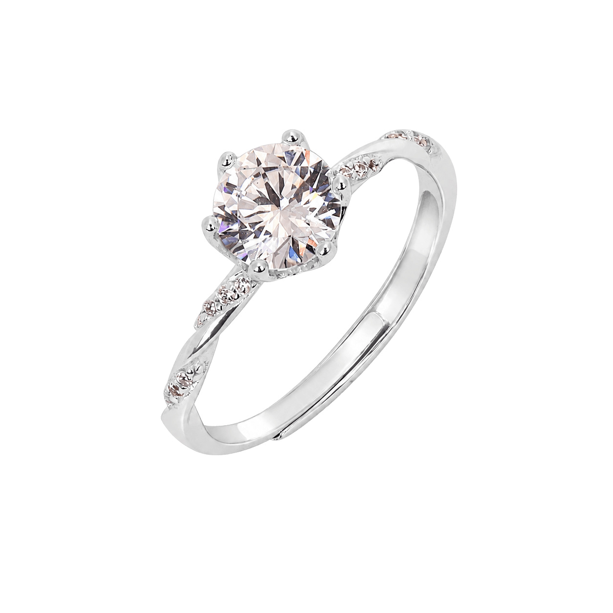 Classic Solitaire Round Cut Ring