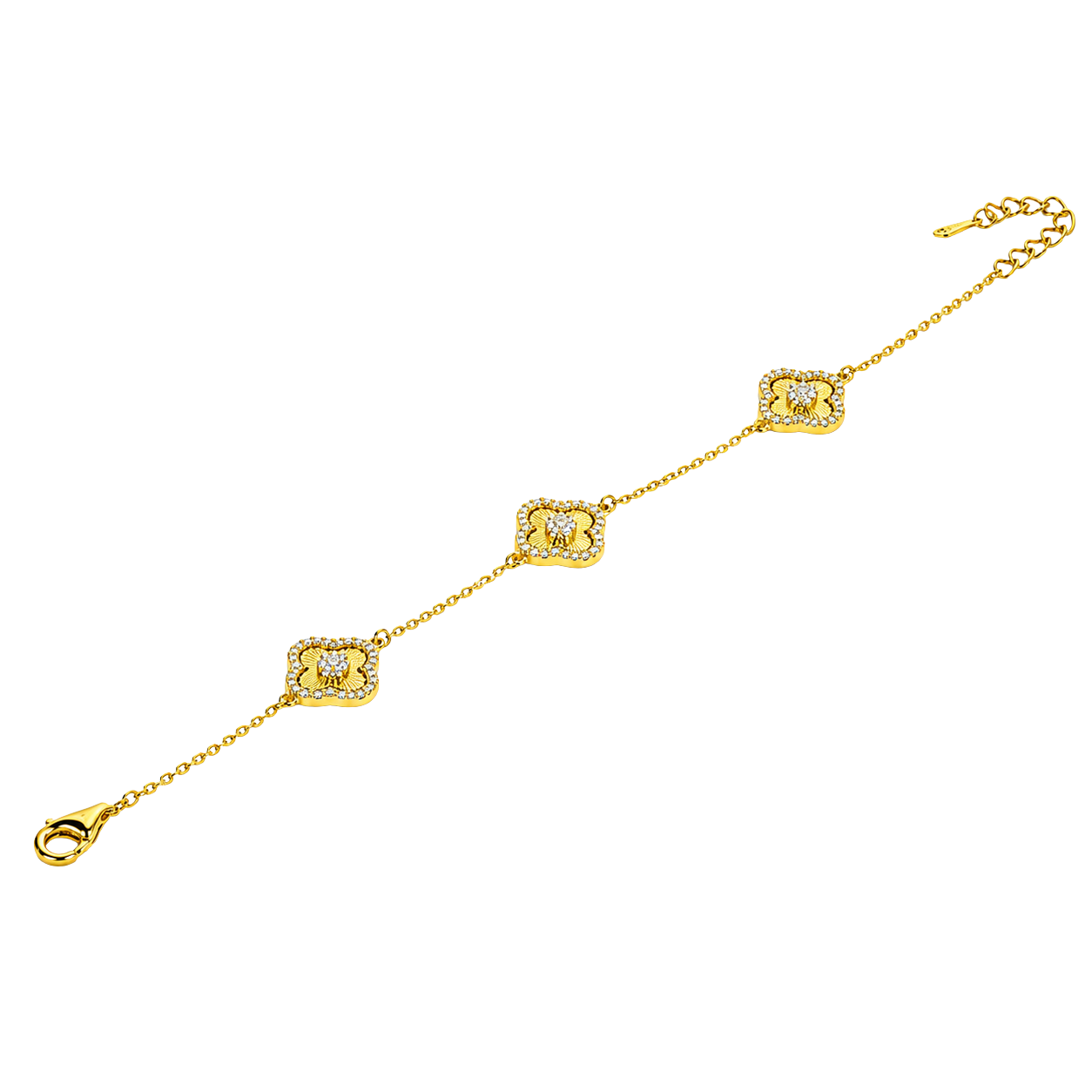 Golden Square Station Chain Bracelet